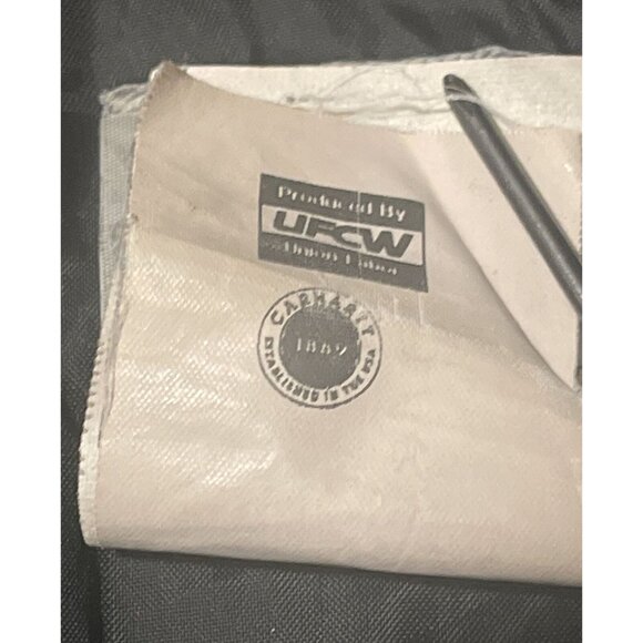 Vintage 90s Mens Large Carhartt Brown Quilt Lined Full Zip Jacket C26CHT - Picture 5 of 10